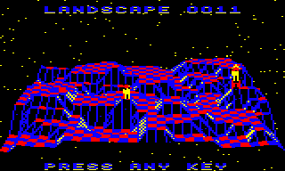 The landscape preview screen for landscape 0011 in the BBC Micro version of The Sentinel
