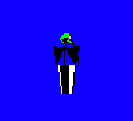 The robot object in the BBC Micro version of The Sentinel