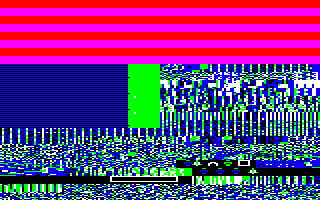 The row buffers highlighted in the BBC Micro version of The Sentinel