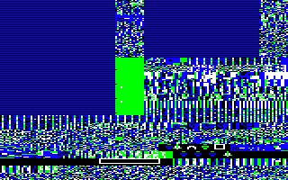 The column buffer being drawn in the BBC Micro version of The Sentinel