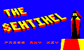 Block type 9 (both) in the text on the main title screen in the BBC Micro version of The Sentinel